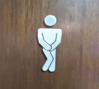 bathroom sign 3D model