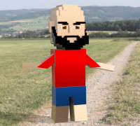 Sand box character 3D model