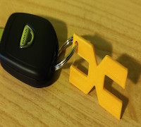porte clé logo dacia 3D model