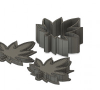 MARIJUANA LEAF - MOLD BATH BOMB, SOLID SHAMPOO 3D model