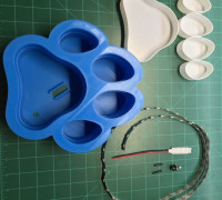 LED Paw Print Lamp 3D model