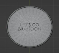 let's go brandon coaster 3D model