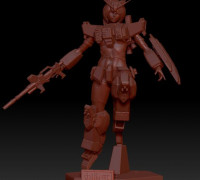 MS girl 3D print model 3D model