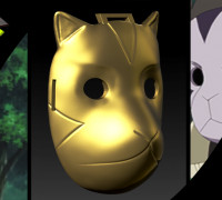 Commander Anbu dog mask 3D model