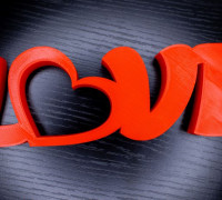 Love sign 3D model