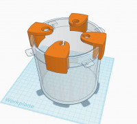 Pickle Jar Siphon Clips 3D model