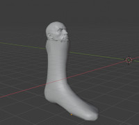 Dwayne the sock johnson 3D model