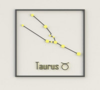 Wall Decoration - Taurus Constellation 3D model