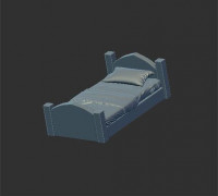 accecories diorama bed02 3D model
