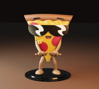 pizza steve joystick 3D model