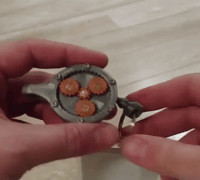 Planetary Gearset Retractable Keychain Model 2 3D model