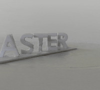 Happy Easter text flip. 3D model