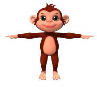 Smile Monkey 3D 2022 3D model