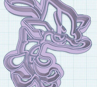 Skrelp Cookie Cutter 3D model