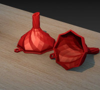 Twisted diamond funnel 3D model