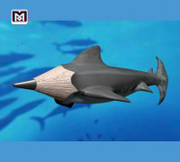 Shark Pencil 3D model