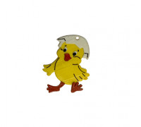 Chick with shell on head 3D model