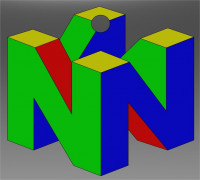 Nintendo 64 logo keychain 3D model