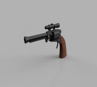 Cad Bane Hex Barrel Blaster 3D model