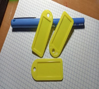 Keychain nametag 3D model