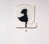 Keyring Holder PRINTING WITHOUT STANDS!!!! 3D model