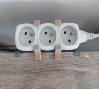 Desk holder for IKEA extension plug 3D model