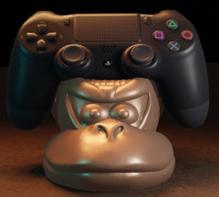 Donkey kong joystick head 3D model