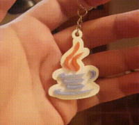 Java Keychain 3D model