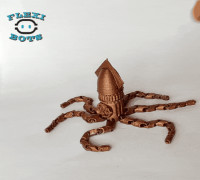 Steampunk squid 3D model