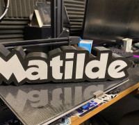 NameLed Matilde 3D model