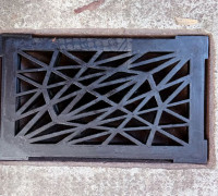 Flow Grid - Grille d'écoulement 3D model
