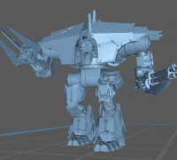 Epic Scale Decimation Robot 3D model