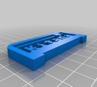 Kitana text plate 3D model