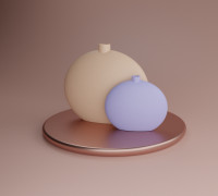 Minimalistic Flat Vase 3D model
