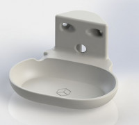 Wall CORNER mount - Google Nest Audio 3D model