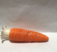 slinky carrot for easter 3D model