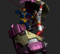 Cyclops and Colosus Vs Sentinel 3D model