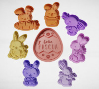 discount easter set x8 3D model