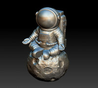 moon astronauts 3D model