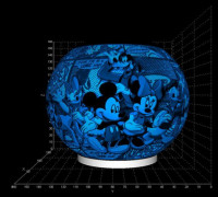 Litho Lamp Mickey 3D model