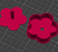 Flower Cake-Pop mold 3D model