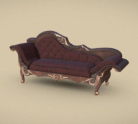 accecories diorama sofa 03 3D model