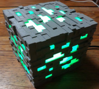 Complete Minecraft Ore Lamp 3D model