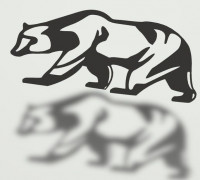 bear decoration wall bear 3D model