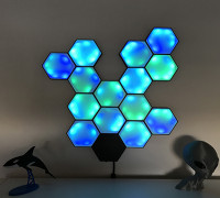 Hexagon LED wall lamp 3D model