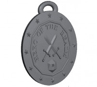 RPG Hero Medal 3D model