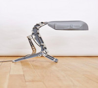Aviation inspired desk lamp 3D model