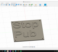 STOP PUB board 3D model