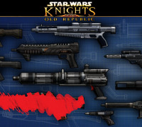 Kotor Blasters collection 3D model