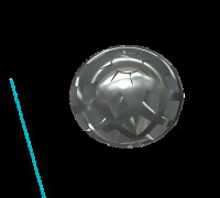 Double spiral shift knob 3D model